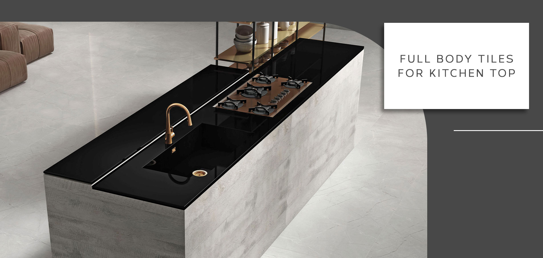 Discover Full Body Tiles for Kitchen Countertops by Simpolo