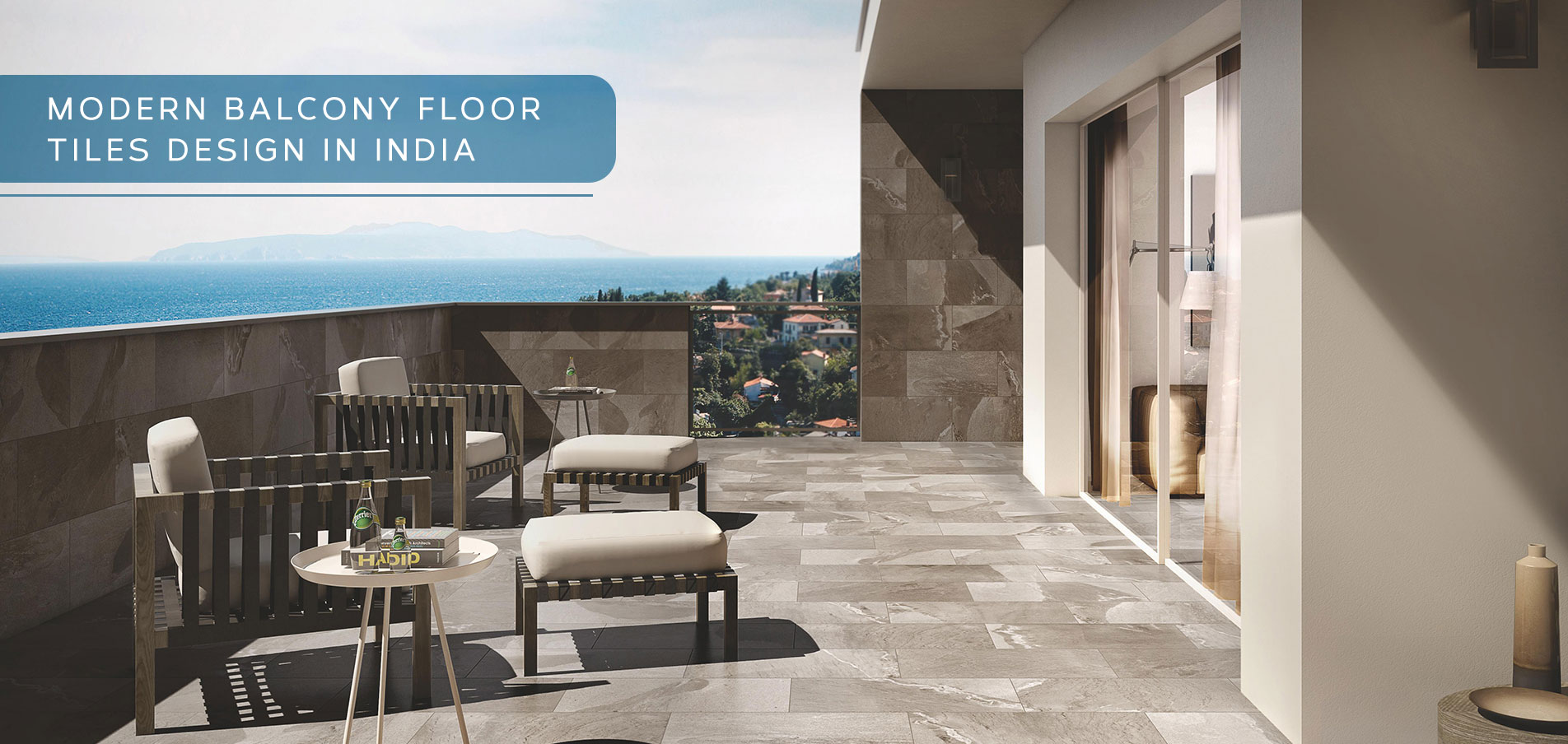 Modern Balcony Floor Tile Designs In India by Simpolo